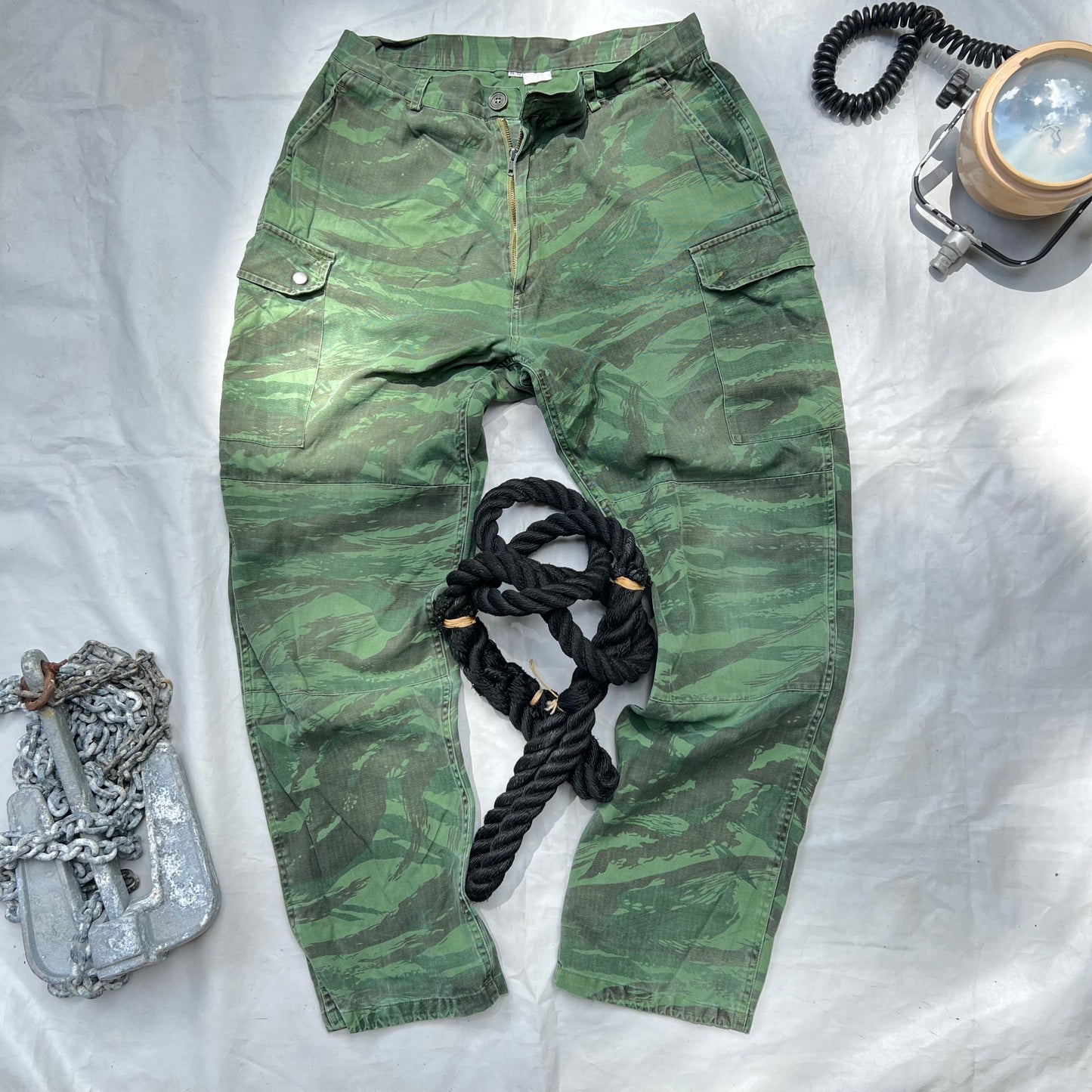 Vintage HBT Army Camouflage Pants