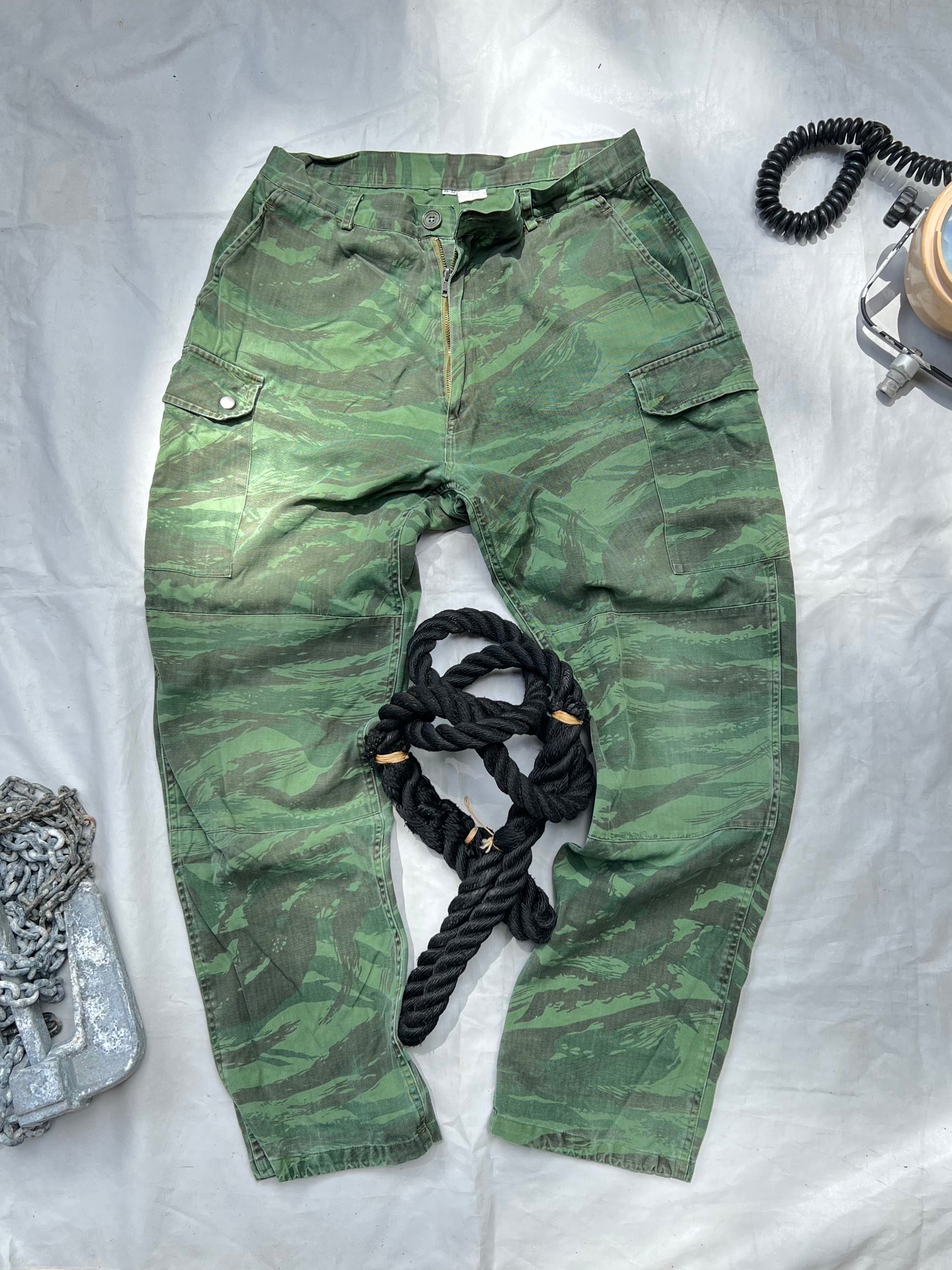 Vintage HBT Army Camouflage Pants