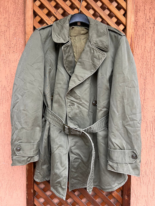 50s US Army Trench Overcoat with Liner