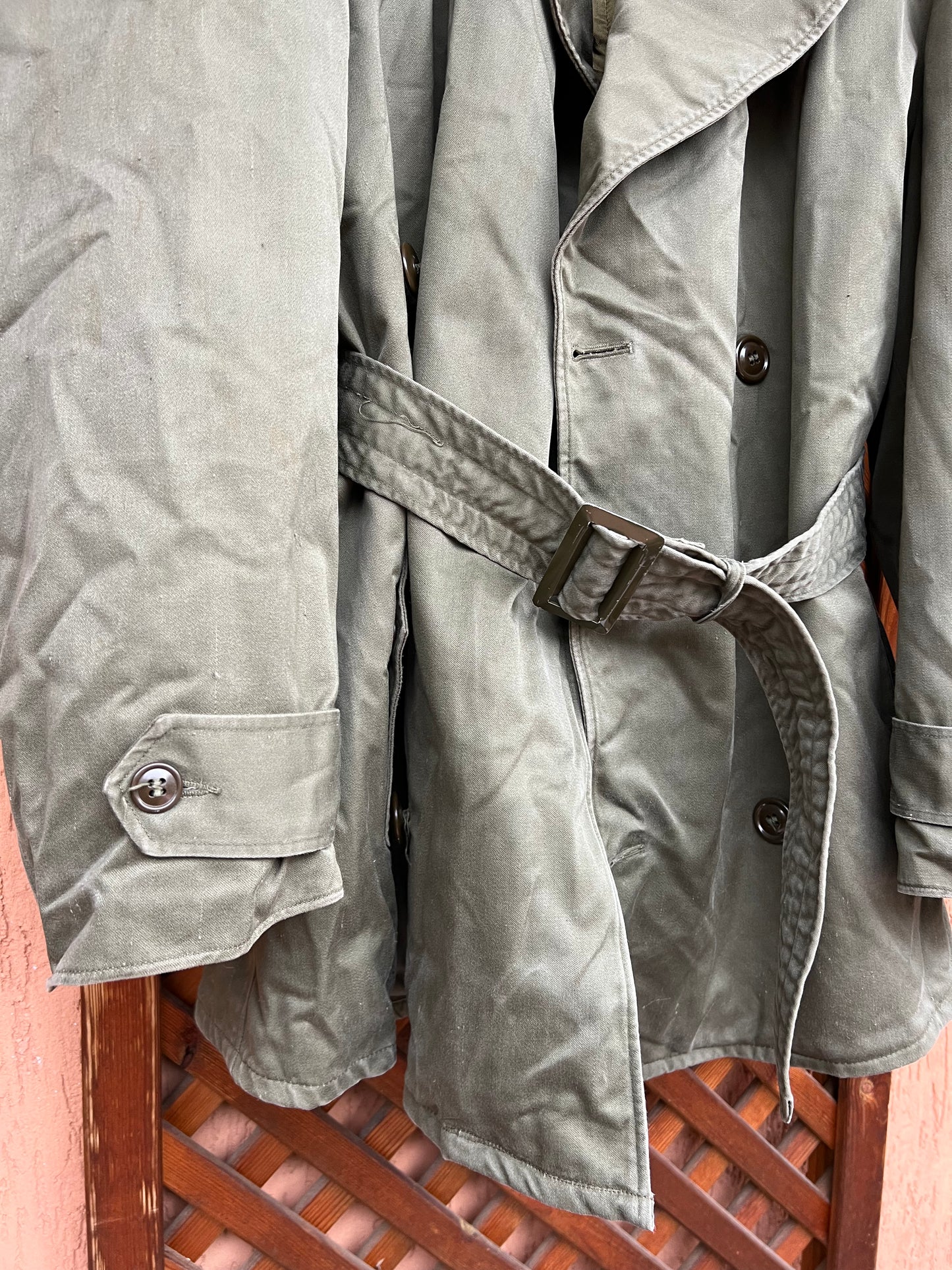 50s US Army Trench Overcoat with Liner