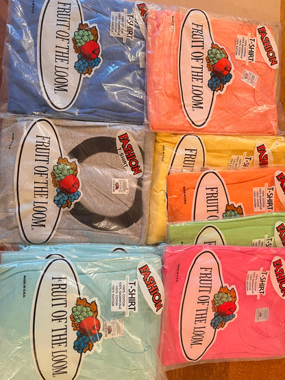 Vintage Lot of Fruit of The Loom T-shirts